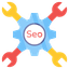 Technical SEO settings and website audit icon